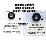 1 Set Tohatsu/Mercury Japan Oil Seal Set 8hp 9.8hp 9.9hp 2stroke -Lower Gear Casing