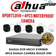 Dahua Decorder 8ch with Camera 2mp 4pcs  (Packages 4ch 2mp upgraded dvr 8ch)