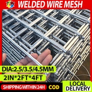 2IN Welded Wire Mesh Steel Electro Matting Galvanized Iron Dog Cage Secure Anti-theft Window Sealing