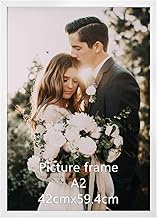 Giftgarden A2 White Single Aluminium Photo Frame for 42 x 59.4 cm Photos, Certificates and Posters -