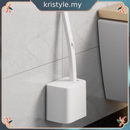 [kristyle.my] Disposable Toilet Brush with 12PCS Toilet Brush Refills Disposable Toilet Bowl Brush T