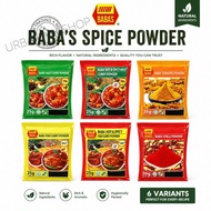 BABA’S Spice Powder 20g-25g Curry Powder Chilli Turmeric Meat Fish Curry Hot & Spicy Original Cookin