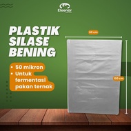 Plastik Silase Plastik Fermentasi Rumput Pakan Kambing Domba Sapi 50 Mikron Silver 10lembar