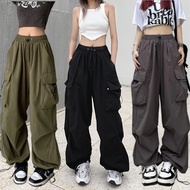 Women Casual Cargo Pants Y2K High Waist Slimmer Streetwear Sweatpants Korean Version Loose Plus Size Female Clothing Oversize Dance Pants Trousers