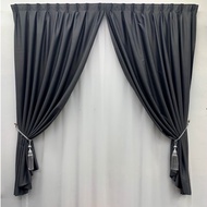 #B24 Ready Made Curtain 99%Blackout Siap Jahit Langsir Langsir RAYA Kain Tebal 100%Polyester Blackout