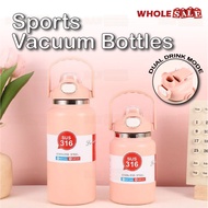 Vacuum Tumbler Bottle With Handle (1l/1.3l/1.7l) Water Bottle Tumbler Vacuum Flask Botol Air