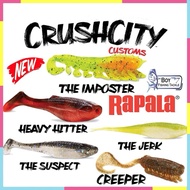 2023 NEW RAPALA CRUSHCITY SOFT BAIT THE IMPOSTER THE SUSPECT THE JERK HEAVY HITTER THE JERK SOFT PLA