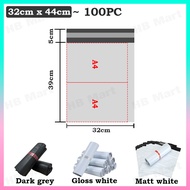 32x44cm 35x50cm 40x55cm Large Size Courier Bag Flyer Premium Grade White Matt Gloss Grey Packaging S