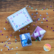 [Set With Ink] KONOIRO Self-Filling Ink Soaked Stamp-Gem Style Set 007,008 KODOMONOKAO