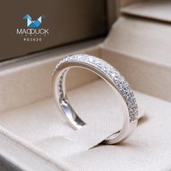 MadDuckJewels RG1620 แหวนเงินแท้925 เพชร CZ ชุบโรเดียม
