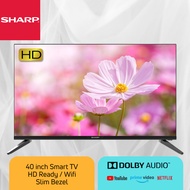 SHARP TV 40" inch Full HD Resolution Frameless with Smart Linux Processor with Warranty