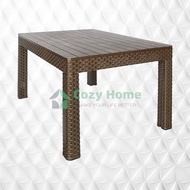 Jolly Plastic Rattan Low Center Sala Coffee Study Table