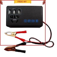 <FRDE>Car 200W Converter Power Inverter DC 12V/24V To DC 220V Invertor Ports Adapter