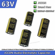 1PCS JCCON 63v 2200uf 3300uf 4700uf 6800uf 10000uf 12000uf 15000uf 22000uf 22x30 25x40 30x50 35x60 A