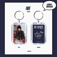 GANTUNGAN HOLOGRAM ACRYLIC KEYCHAIN IVE SECRET KEYCHAIN ACRYLIC KEYCHAIN KPOP UNOFFICIAL GAEUL YUJIN