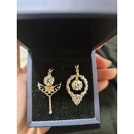 2ct Pendant Lab-grown Diamond Mossanite with GRA certificate and card