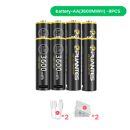 PUANTES 8-สล็อต 1.5V/1.2V Li ion AA/AAA universal charger Match 1.5V Li ion 2A 3A/1.2V NI-MH 2A 3A/3