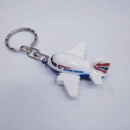 GANTUNGAN British Airways Airplane Keychain