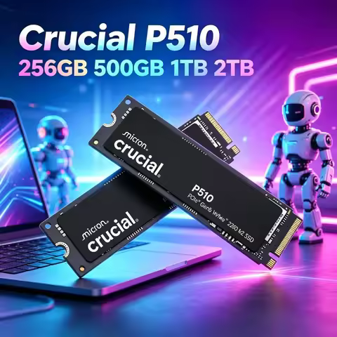 New Arrival Crucial P510 1TB PCIe Gen5 M.2 SSD Sequential Read 11000MB/s Replace Old P3 Plus Drive