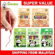 Wenbo Set Krayon Warna Kids Washable Panda 8 Colors Capybara 12 Colors Mini Cute Cartoon Oil Pastel 