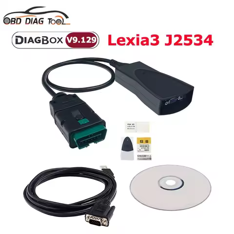 2024 Golden Lexia 3 j2534 PP2000 Diagbox V9.129 OBD2 Scanner Lexia3 For Citroen/Peugeot Replace Full