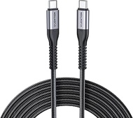 LENTION USB C to USB C Cable 6.6ft 60W, Type C 20V/3A Fast Charging Braided Cord Compatible 2020-2016 MacBook Pro, New iPad Pro/Mac Air/Surface, Samsung Galaxy S20/S10/S9/S8/Plus/Note, More (Grey)