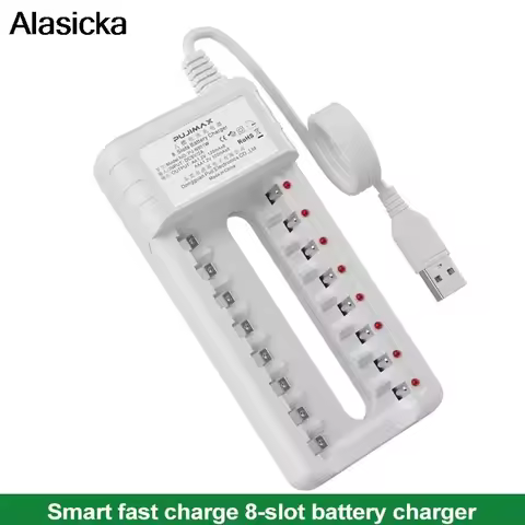 Battery Charger Intelligent 4 6 8 Slots EU Cable For AA/AAA Ni-Cd Rechargeable Batteries For Remote 