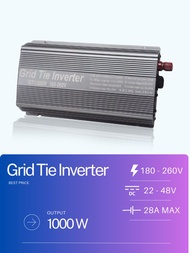 [New 2023!] Powmr Grid Tie Inverter กริดไท อินเวอร์เตอร์ On grid 1000W MPPT Pure Sine Wave 220V (ประ