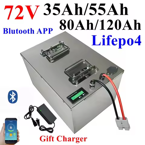 HYL 72V 35AH 55AH 80AH 120AH Lifepo4 ion battery energy storage BMS 2000W-7000W motorcycle electric 