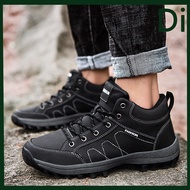 DIFPUK 2023 Plus Size(39-48) Outdoor Hiking Shoes for Men Flat Rubber Slip on Sport Shoes for Men Climbing Walking Shoes Camping Trekking Shoes Casual Loafers