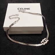Celine outlet銀色鎖鏈項鍊