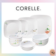 Corelle x Easy Weekend Round 10p Set Square 10p Set 2 People Home Set