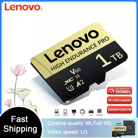 Lenovo 1TB Memory SD Card 256GB 512GB A2 U3 Micro TF SD Card V60 128GB High Speed MLC TF Card For Ni