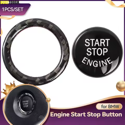 Car Engine Start Stop Button Replace Cover Trim Sticker for BMW 1 3 5 Series E87 E90 E91 E92 E93 E60