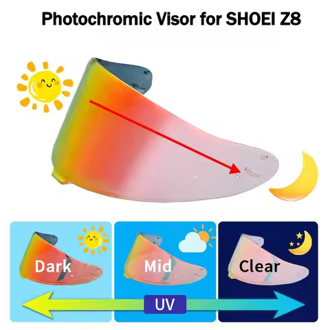 Photochromic Visor for SHOEI RF1400 RF-1400 NXR2 CWR-F2 Z8 CWR-F2R X15 X-15 X-Fifteen X-SPR Pro Auto