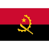Angola Country Flag Full Printing Peles Material