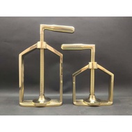 Hand press dental cuvette press large brass iron teeth for 1 cuvette 2 cuvette