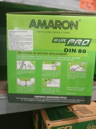 AMARON LN4 DIN80 ขั้วจมกว้าง18ยาว31สูง19 เซนติเมตร FORD RANGER3.2  FORD RAPTOR FORD EVEREST BI เทอร์