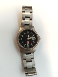 BUCHERER, swiss military 寶齊來，女ladies  石英軍錶，全鋼，All stainless steel φ30mm 14. 50cm long