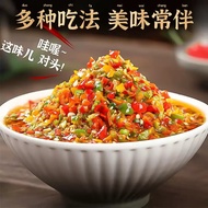 Sos Cili Khas Hunan Bawang Putih Pedas Tambahan Cili Berwarna-warni Cili Bau Lauk Pedas Sos Cili Mil