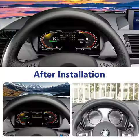 12.3 ''Digitale Dashboard For BMW 5 Series E60 E61 2003-2009 years Ccc CIC NBT EVO Snelheidsmeter Vi