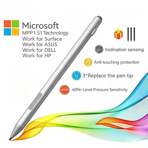 For MPP1.51 4096 Pressure Sensitivity Stylus Pen, Compatible with Microsoft Surface Pro/Book/Laptop/