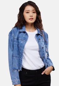 Cheetah Women Looney Tunes Regular Fit Long Sleeve Denim Cotton Jacket (MD3) - CL-3696