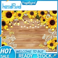 Sunflower Backdrop Photography Cloth 210x150cm Yellow Flower Wall Garden Wedding Birthday Photograph