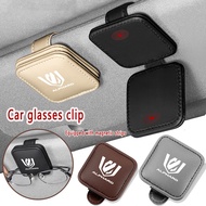 Toyota Alphard Car mounted multifunctional leather glasses clip sun visor card insertion leather buc