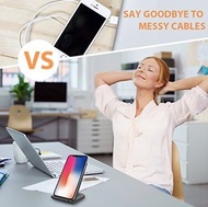 支援多種輸入接口包括 Lightning Micro USB 和 Type-C 10W 快速無線充電器充電板支架  gfyckp Multi input Support Lightning, Micr