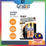 Grabbit Super Glue V-Tech Twin Pack/ Grabbit Multipurpose Glue