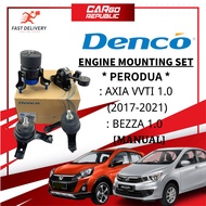 Denco Perodua Bezza 1.0 Axia VVTI 1.0 (2017-2021) Engine Mounting Kit Set [Manual] Original Made In Malaysia
