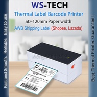 WS-TECH AWB Printer / Direct Thermal Shipping Label Printer / Barcode Printer / (50~120mm width)