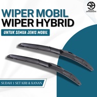 Hybrid Car Windshield Wiper 2PCS UNIVERSAL All Cars - Universal Car Wiper Blade Hybrid Pair 1SET For